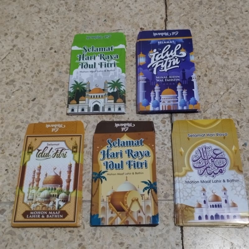

amplop lebaran motif masjid per 10 pcs / thr anak