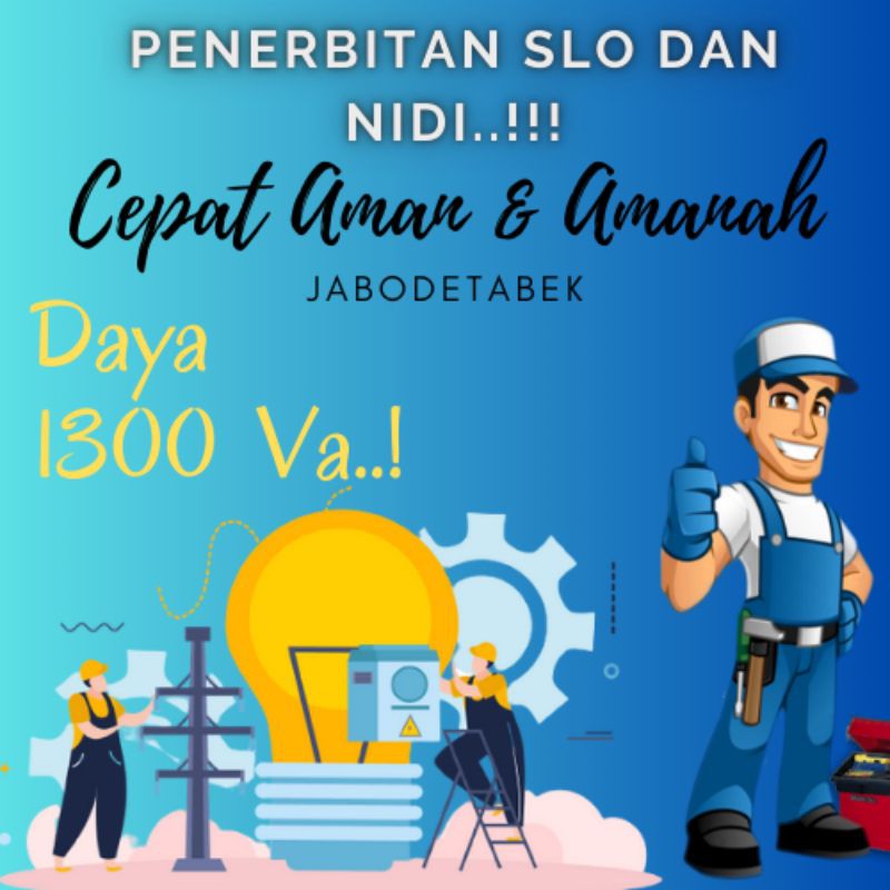 SLO NIDI DAYA LISTRIK 1300 VA - JABODETABEK