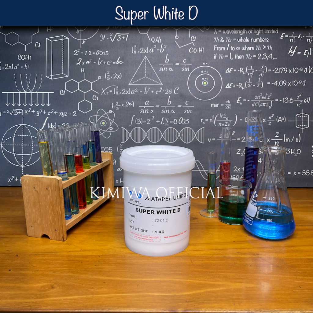 Pigment Super White D Matapel / Pigmen Resin Matapel / Cat Pasta - 1 Kg (ORIGINAL)