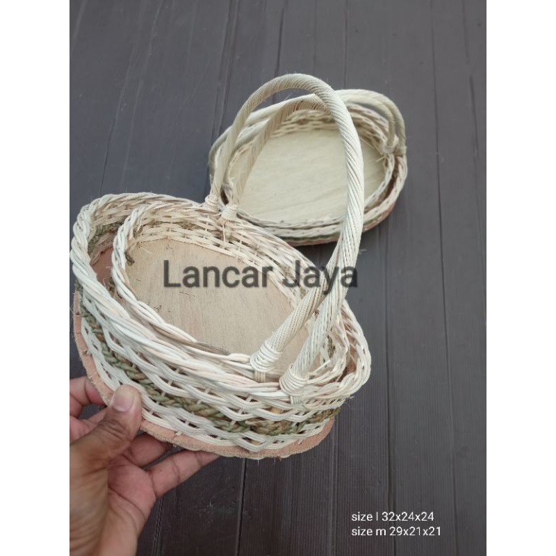 

PARSEL BUAH oval strip natural 2pcs