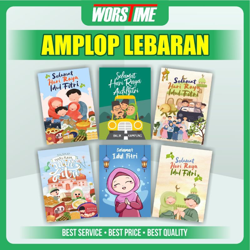 

Amplop Lebaran 1 Pack 5 PCS, Lebih Variatif Beri THR Dengan Banyak Motif Amplop