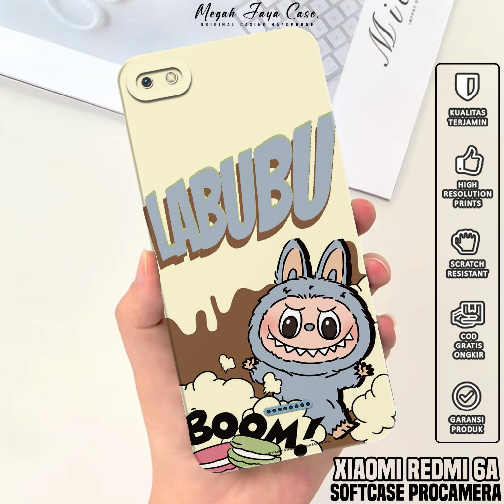 Case Hp Xiaomi Redmi 6A - Softcase Xiaomi Redmi 6A Motif labubu - Casing Hp Xiaomi Redmi 6A - Siliko