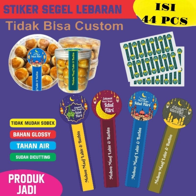 

Stiker segel toples kue lebaran idul Fitri (isi 44 pcs)