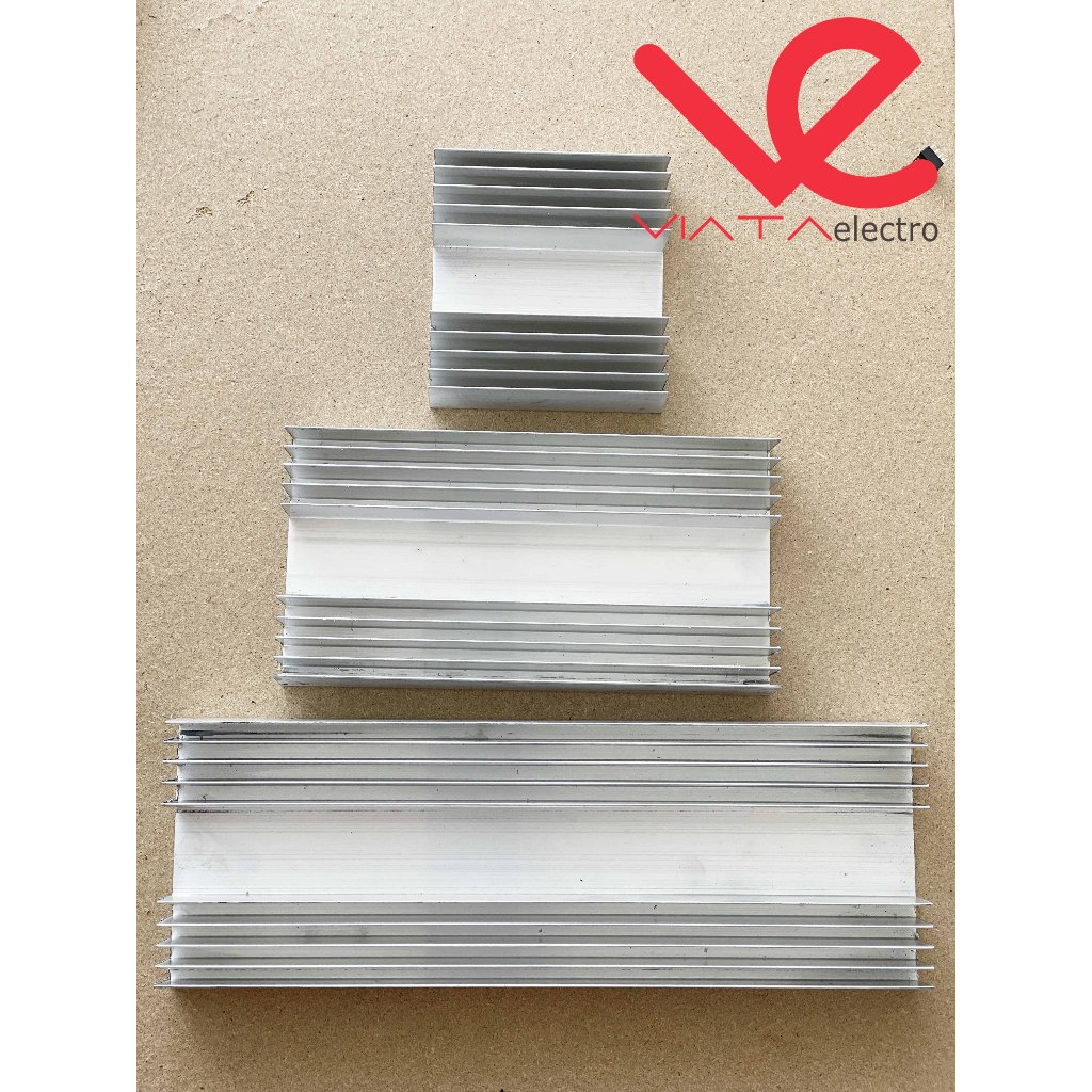 ANEKA PENDINGIN 10CM 20CM 30CM HEATSINK10 SIRIP 10CM TEBAL 2MM ups PENDINGIN POWER AMPLI HEAT SINK 1
