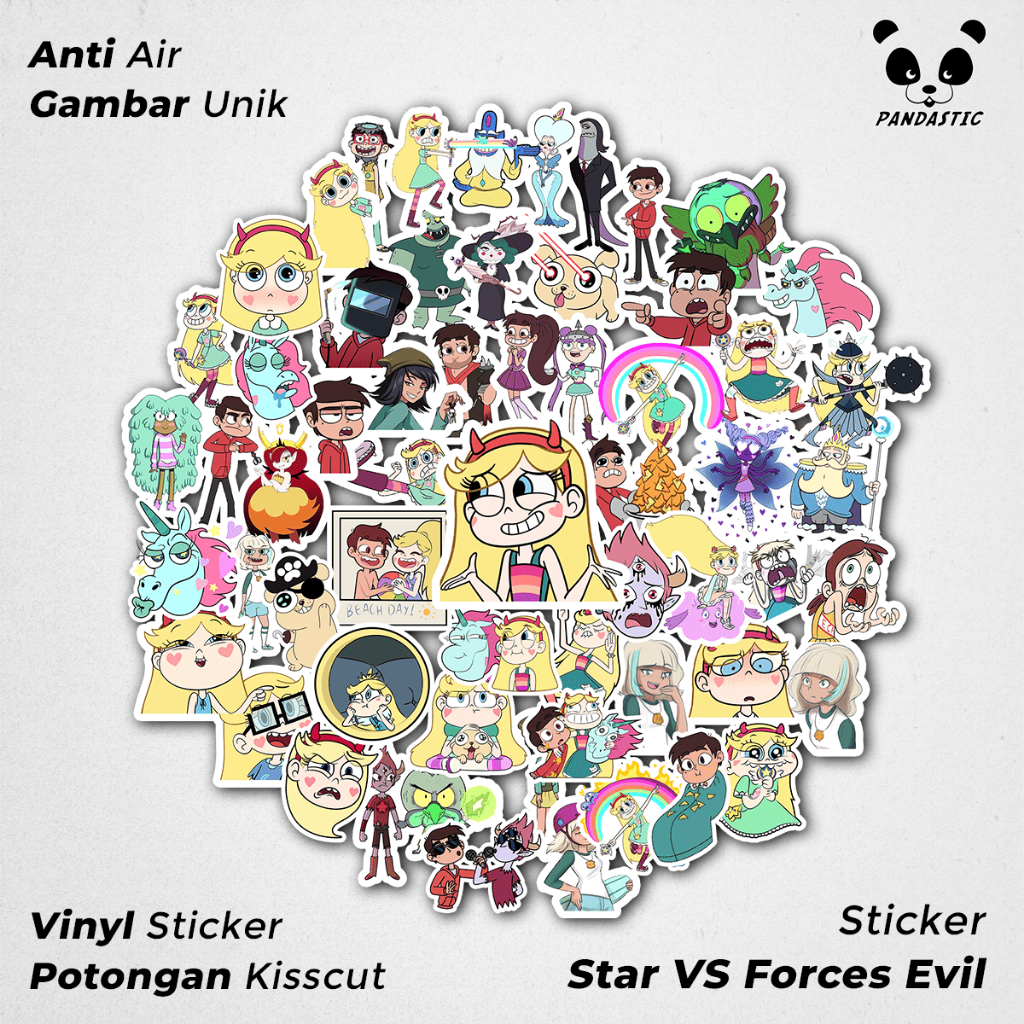 

Stiker Tempel Star vs Forces the Evil Kartun Film Paper Vinyl Dekorasi Laptop Koper Tumbler Kulkas