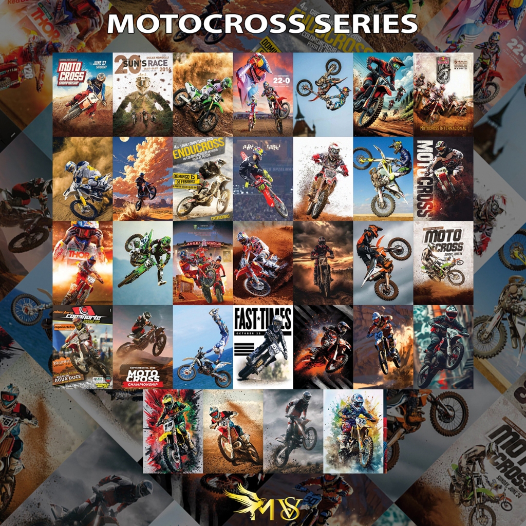 POSTER DINGDING AESTHETIC / POSTER MOTOCROSS / MOTOR TRAIL / MURAH ISI 32 LEMBAR