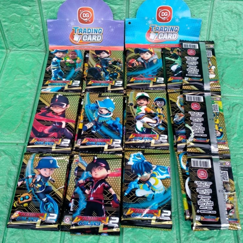 Grosir 12 Sachet Mainan Kartu BOBOIBOY Trading Card Boboi Galaxy New Version 2 seri baru JKT48 Bola