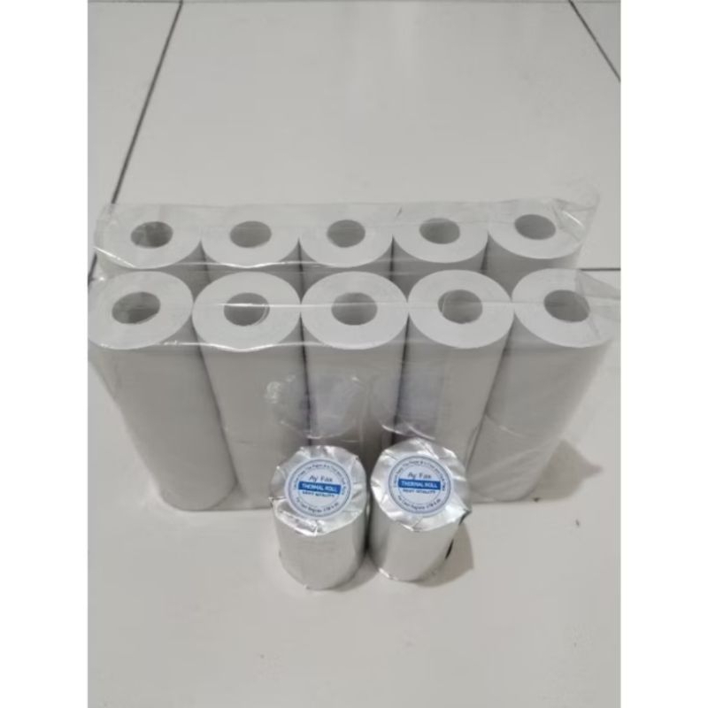 

Termal paper roll coreles full kertas 58mm x 40mm kertas kasir thermal EDC bluetooth cocok untuk semua printer edc