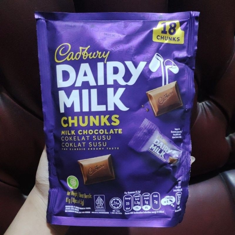 

[baca deskripsi] Cadbury dairy milk bites chunks 4,5gr exp 2026