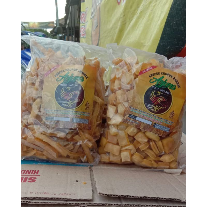 

krupuk rambak sapi siap goreng berat 500g