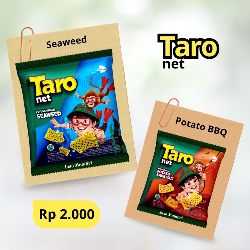 

Taro net Seaweed & Potato Barbeque 17g (Rp. 2.000)