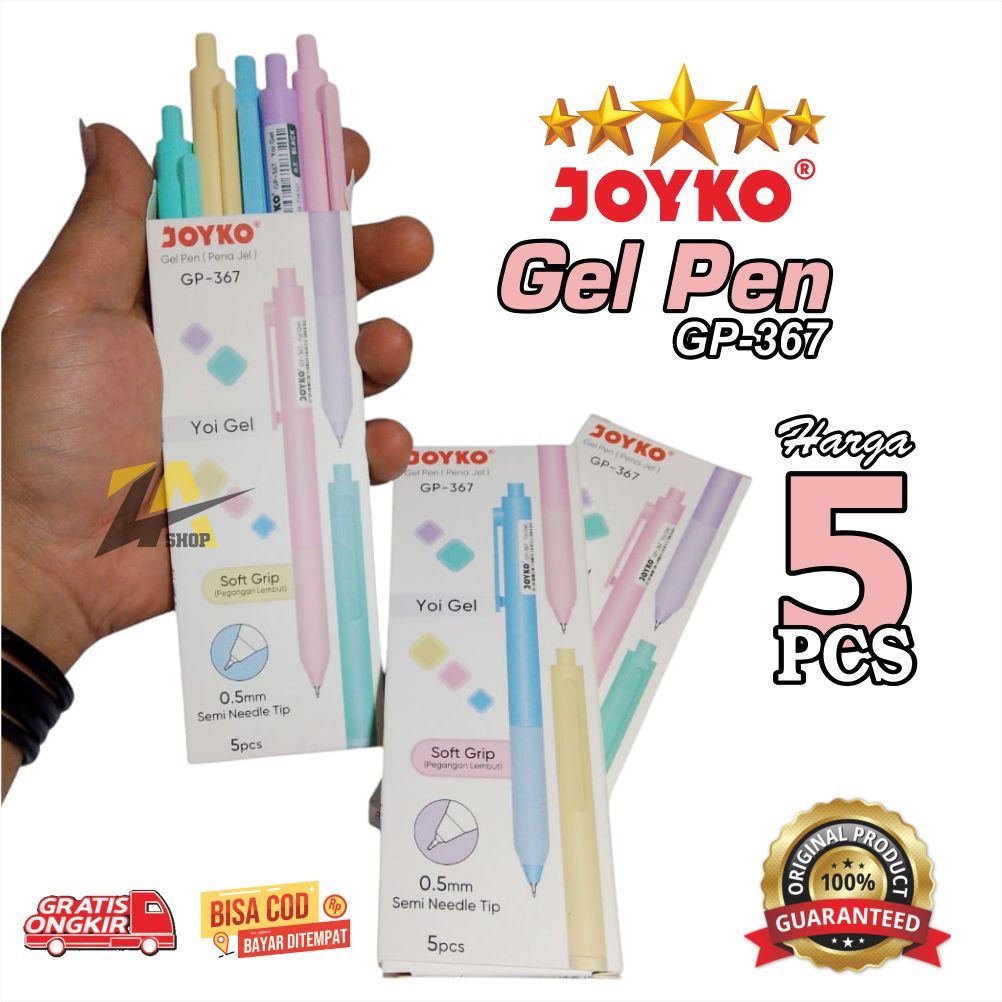 

PULPEN JEL JOYKO YOI GEL, PENA GEL JOYKO YOI GEL, HARGA 1 PAK atau ISI 5 PCS