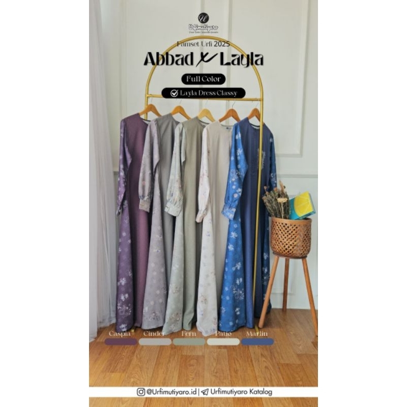 Sarimbit Abbad Layla by Urfimutiyaro Original Sarimbit Keluarga 2025