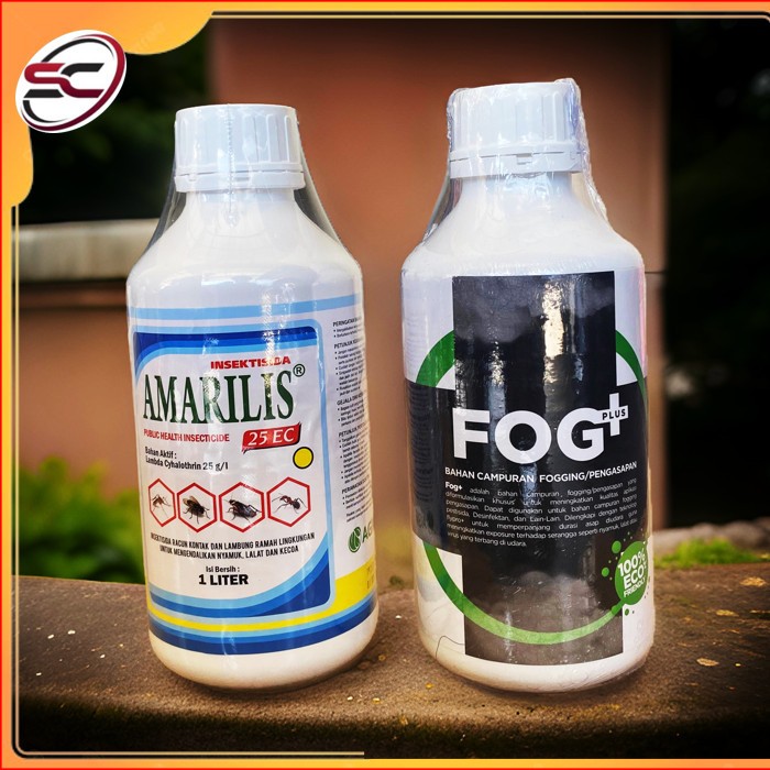 Obat Fogging Cair - Fogplus Dan Amarilis Paket Hemat Fogging Nyamuk Lalat Serangga Efektif Kendalika