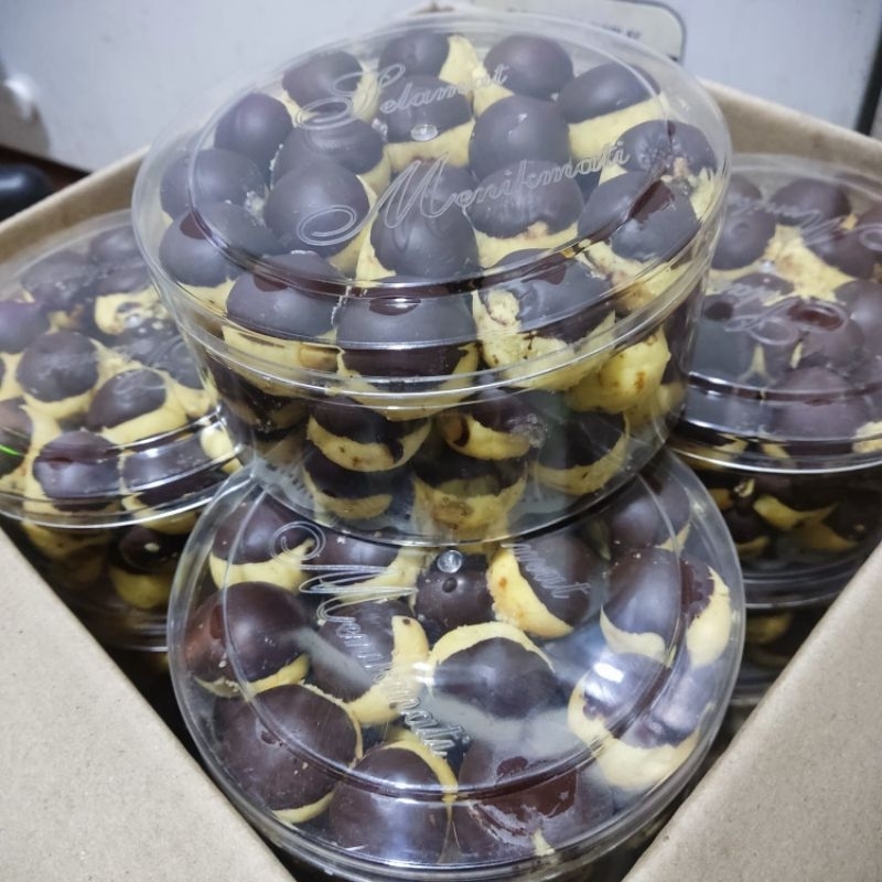 

nastar cokelat celup.kuker lebaran home made