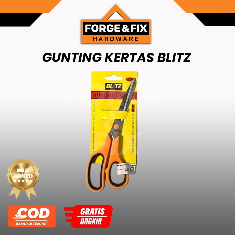 

BLITZ Gunting Kertas Panjang Scissors 8.5 INCH