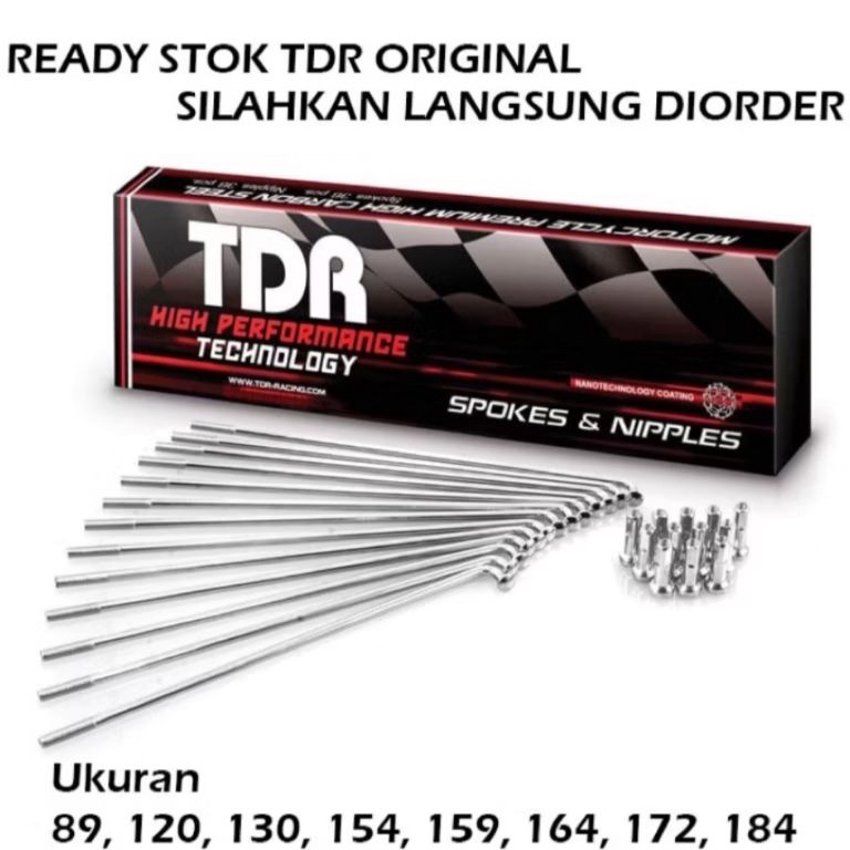KODE R18K JARI JARI TDR CHROME 9G UKURAN 89 12 13 151 154 157 159 164 172 18 184 196