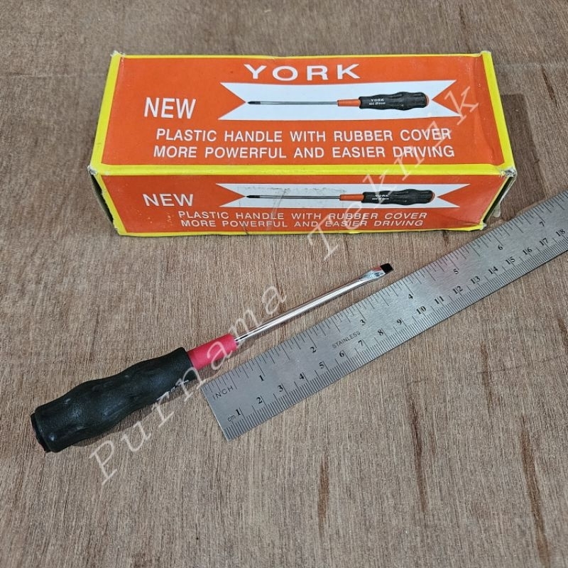Obeng Radio 4mm x 4 Inc Minus Obeng Kurus 4mm (-) 4" YORK