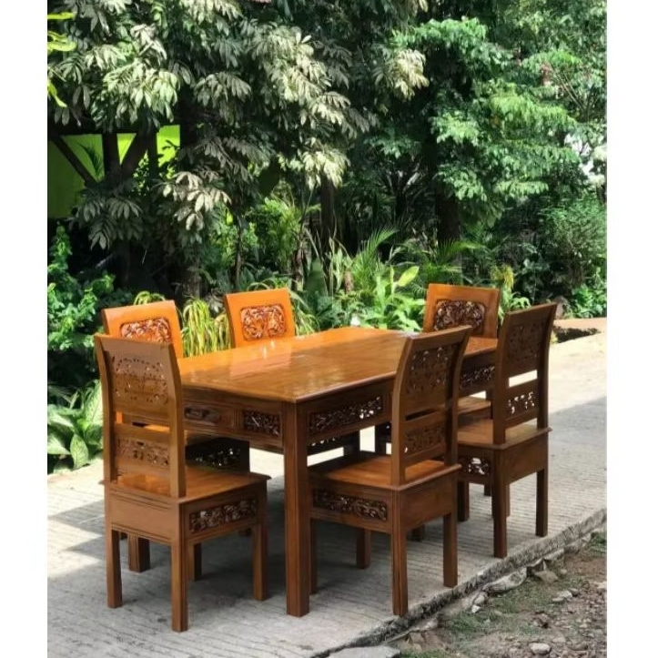 SET MEJA MAKAN KARTINI KURSI 6 | MEJA MAKAN MINIMALIS KARTINI KURSI 6 | SET KURSI MAKAN MINIMALIS KA