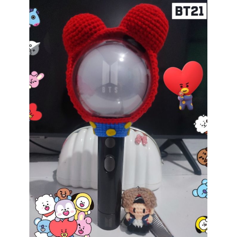 (realpic) cover ligstick BTS | BT21| TATA | |army bomb ver. 4 (free pc+pin)