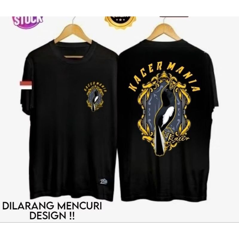 KAOS KACER MANIA MODEL CORAK KUNING KACER