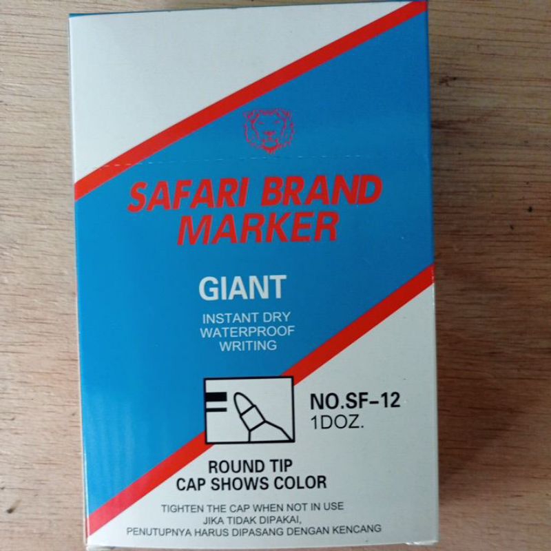 

Spidol permanent Besar Safaribrand