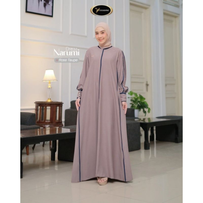 narumi dress yessana / gamis lebaran 2025 / gamis lebaran model gamis terbaru / gamis lebaran terbar