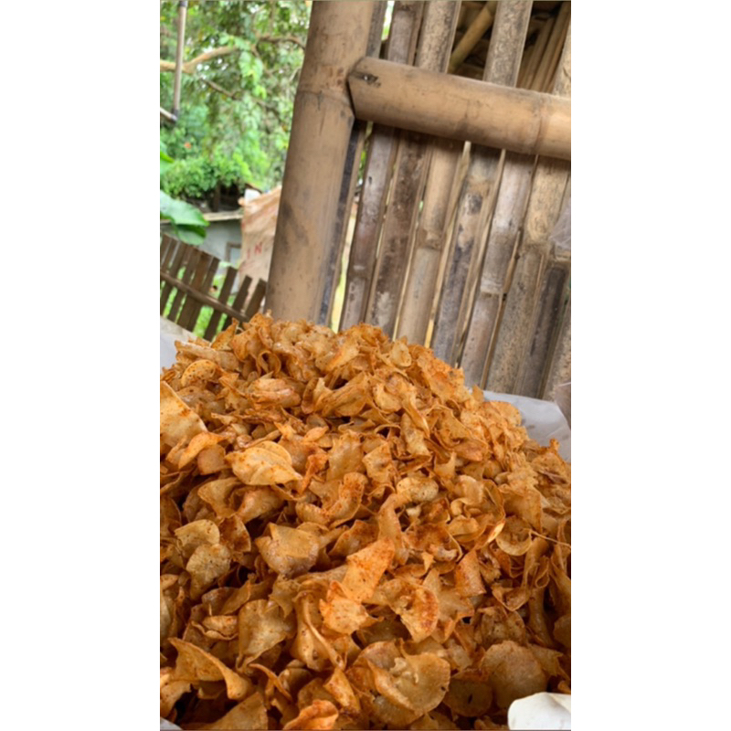 keripik singkong pedas aroma bawang jumbo