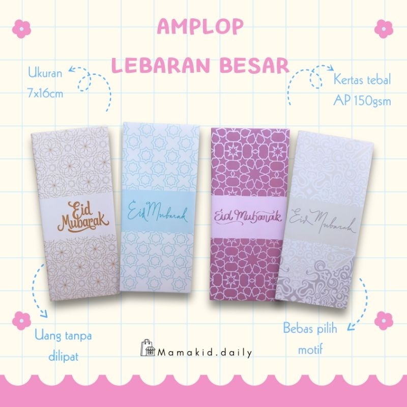 

READY STOCK AMPLOP LEBARAN / ANGPAU THR / AMPLOP LEBARAN IDUL FITRI MOTIF LUCU UNIK
