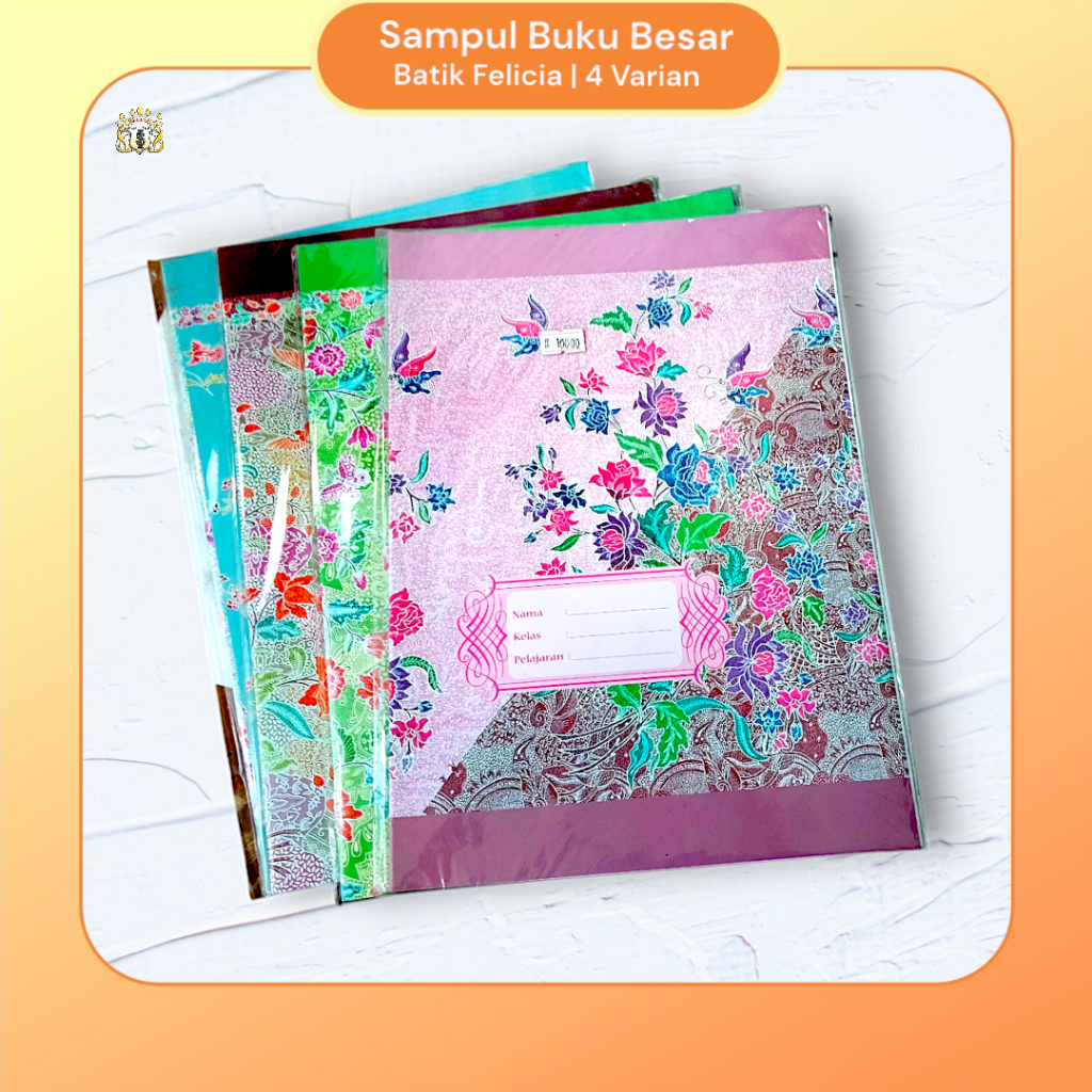 

[ 1 Pack ] Sampul Buku Batik Besar Felicia / Warna - Warni