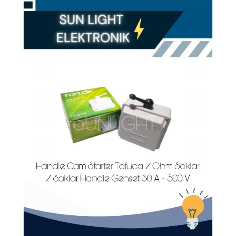 Handle Cam Starter Tofuda / Saklar Handle Genset / Ohm Saklar 3 Pole 30A