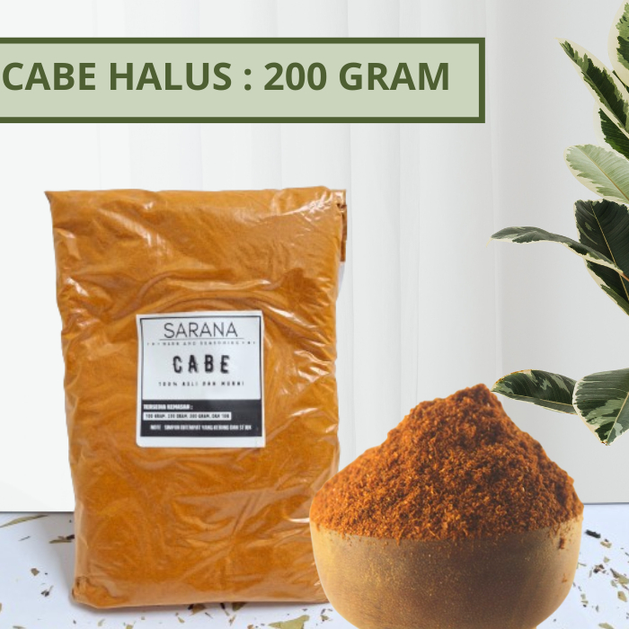 

Cabe Bubuk Halus Super Pedas Asli Organik 200 Gram / Rempah Bubuk Powder / Bumbu Dapur Bubuk Lengkap
