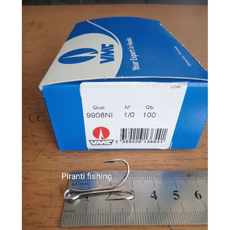 Double Hook VMC 9908NI Size 1/0 @100 Pcs