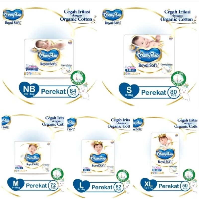 Mamypoko Tape L62 XL50 Perekat L 62 XL 50 - Popok Bayi