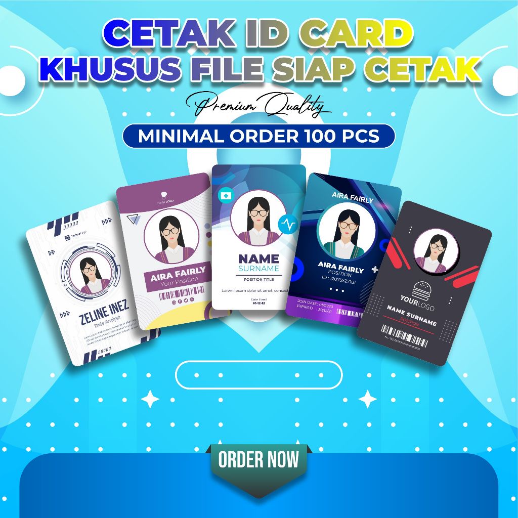 

[MINIMAL 100 PCS] CETAK ID C4RD KHUSUS FILE SIAP CETAK PREMIUM QUALITY by ASTORE ID OFFICIAL
