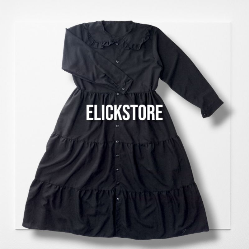 Gamis Midi Dress Hitam