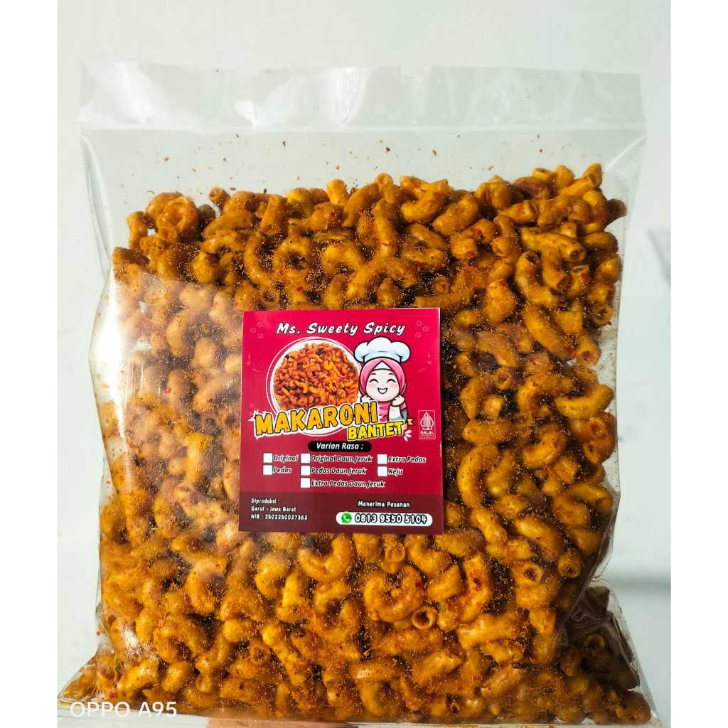 

Makroni Bantet Original, Pedas, Extra Pedas Daun Jeruk 250 gr, 500 gr dan 1KG
