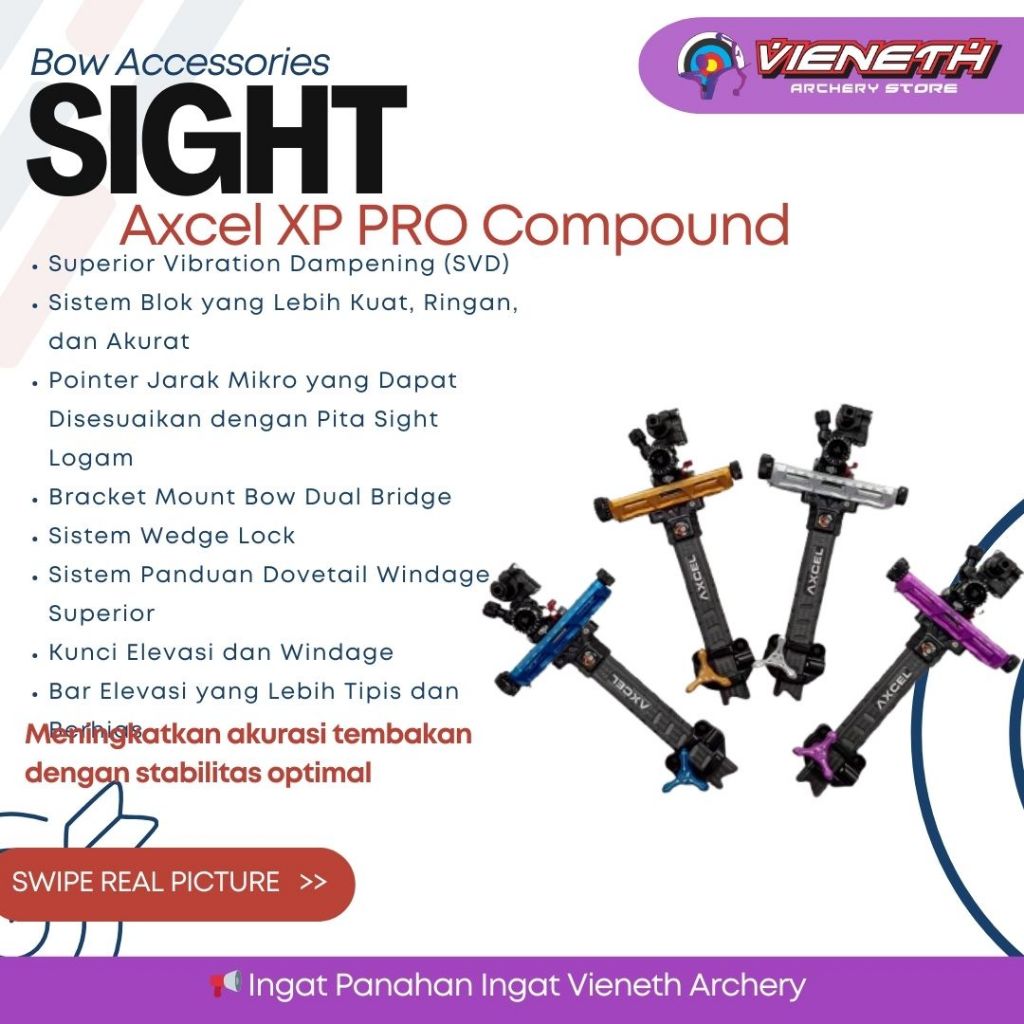 AXCEL ACHIEVE XP PRO-UHM DIAMOND WEAVE CARBON BAR COMPOUND 6" RH