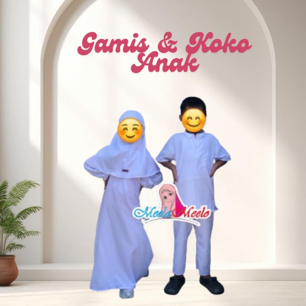 Setelan Koko & Gamis Anak Bayi 1-10 Tahun Baju Manasik Baju Lebaran Anak Laki Laki dan Perempuan
