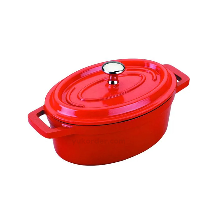 Lacor Panci / Casserole Alumunium Oval Warna Merah