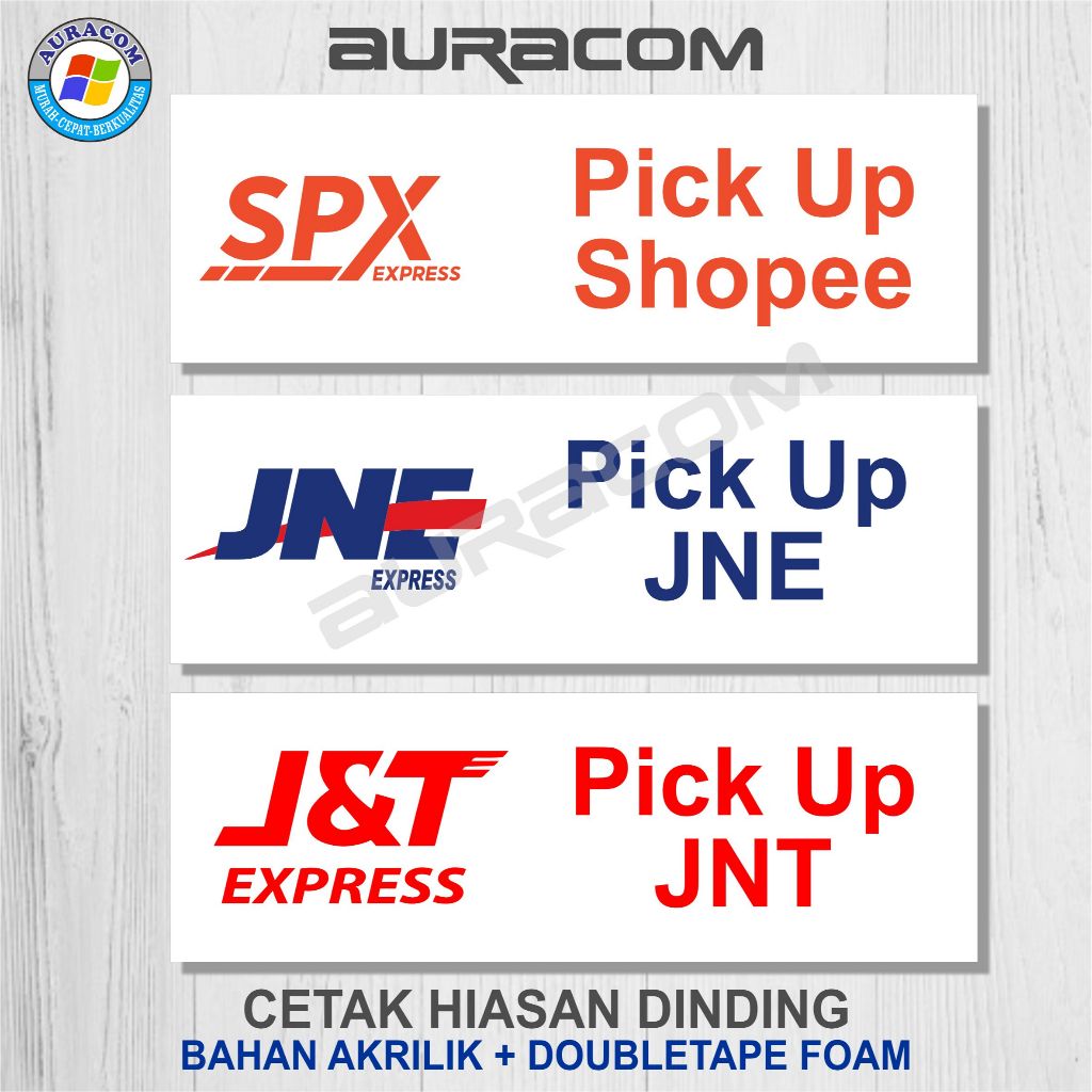

PAPAN TANDA TEMPAT PICK UP KURIR SIGN PAPAN CUSTOM PICKUP JASA KIRIM - B85