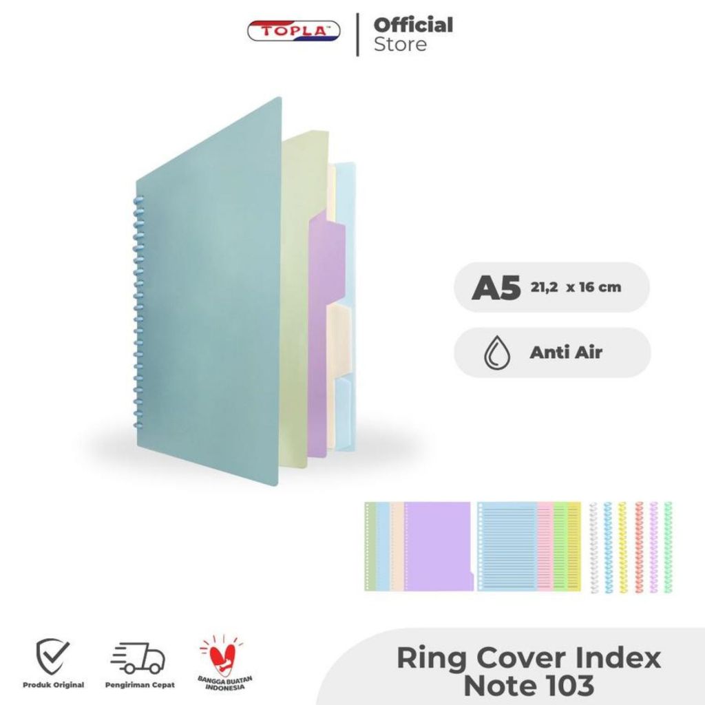 

Slim Binder Note A5 Topla RIN-103 (20 Ring)