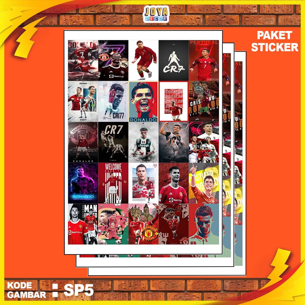 

STICKER CRISTIANO RONALDO / STIKER CRISTIANO RONALDO / PAKET STIKER CRISTIANO RONALDO PER 25 PCS / KODE GAMBAR SP5