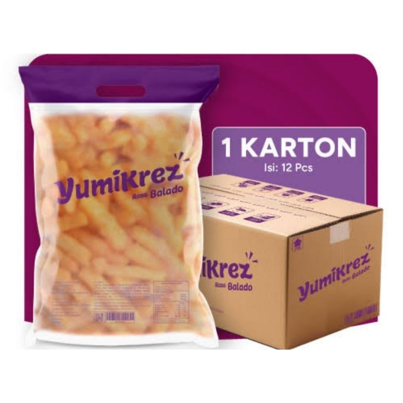 

Ready 26/03 Yumikrez Balado Snack 1 dus 12 Bks x 150 gr exp date 11/03/2026