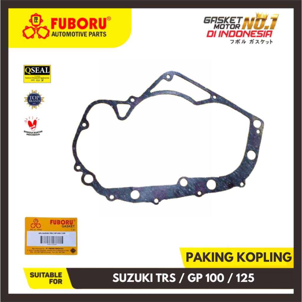 PAKING KOPLING SUZUKI TRS / GP 100 / 125 GASKET KLOS RENGKES CRANKCASE PERPAK KANAN FUBORU