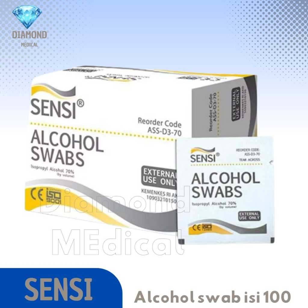 alkohol swab Sensi isi 100 pcs