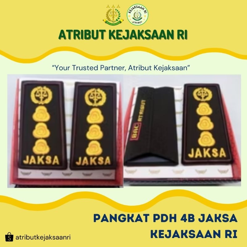 ATRIBUT KEJAKSAAN RI - PANGKAT PDH JAKSA 4B KEJAKSAAN RI