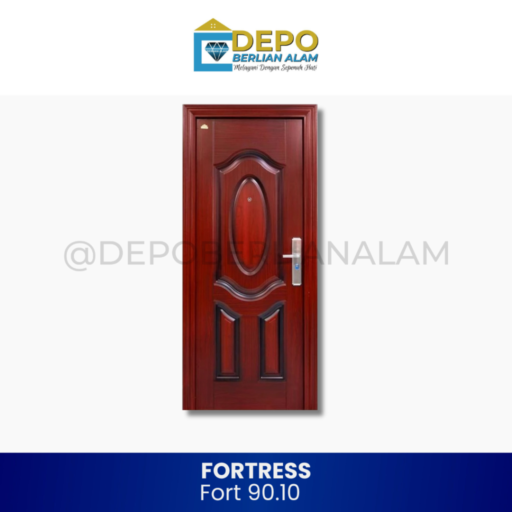 FORTRESS Pintu Baja 90.10 Motif Kayu