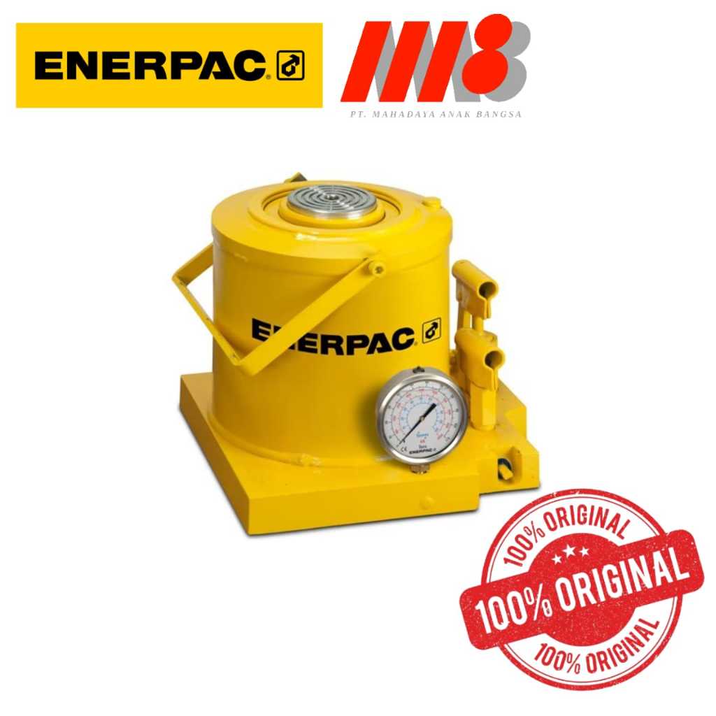GBJ100, 110 Ton, 5.91 in Stroke, Hydraulic Industrial Bottle Jack ENERPAC