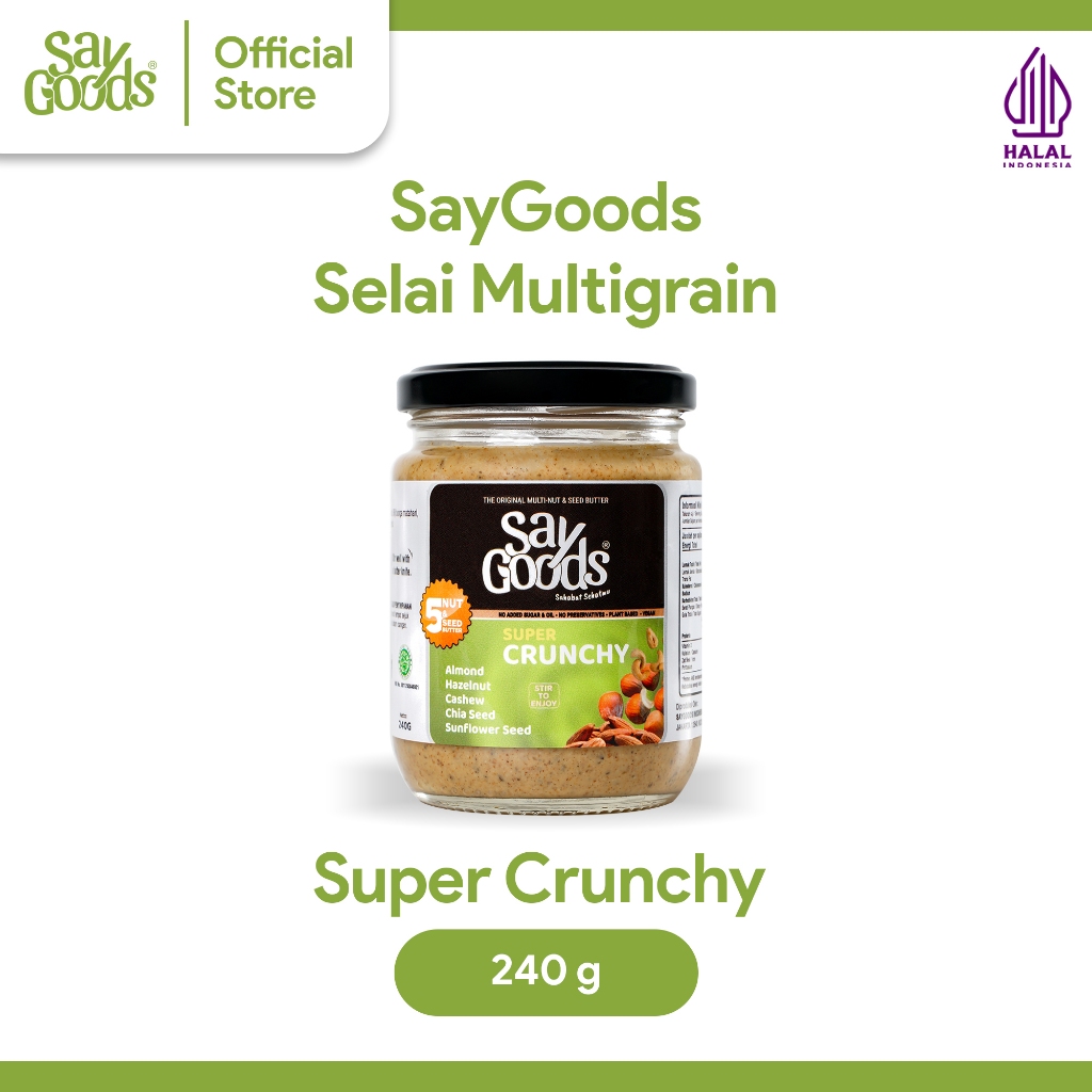 

SayGoods Selai Multigrain - Super Crunchy 240 gr
